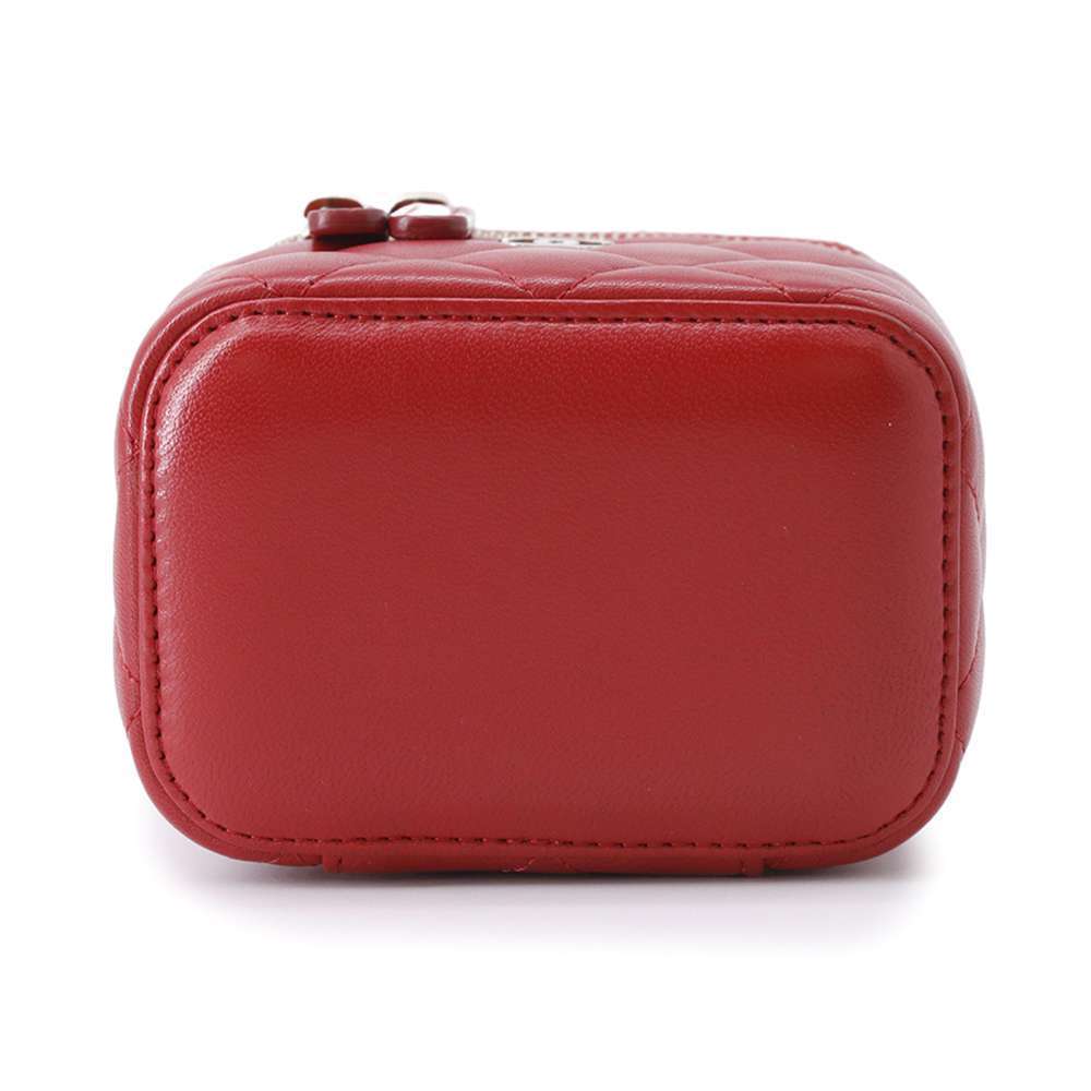 Chanel Accessory Bag Vanity Matelasse Lambskin Pouch Mark Coco - Picture 4 of 11